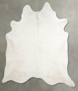 Ivory with Beige XX-Large Brazilian Cowhide Rug 7'10"H x 7'2"W #A53695 by Hudson Hides