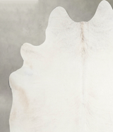 Ivory with Beige XX-Large Brazilian Cowhide Rug 7'10"H x 7'2"W #A53695 by Hudson Hides