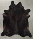Solid Black XX-Large Brazilian Cowhide Rug 7'11"H x 7'2"W #A53696 by Hudson Hides