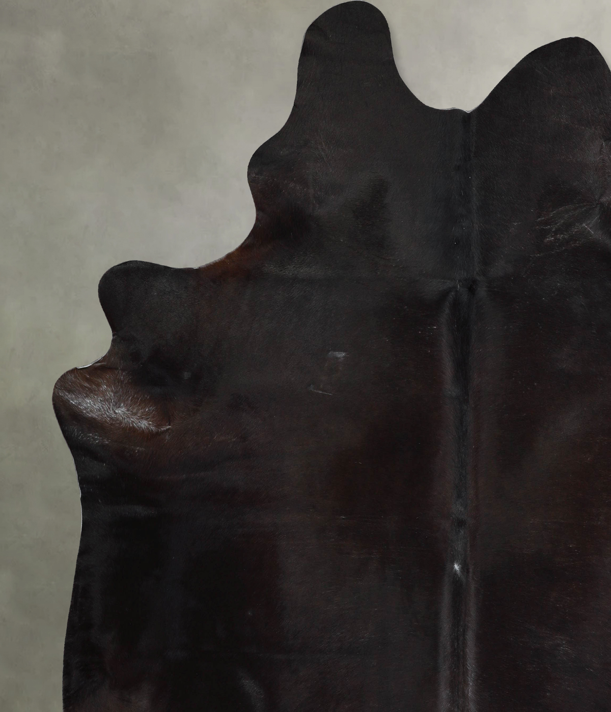 Solid Black XX-Large Brazilian Cowhide Rug 7'11"H x 7'2"W #A53696 by Hudson Hides