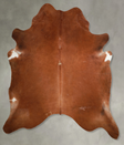 Solid Brown XX-Large Brazilian Cowhide Rug 7'8"H x 7'1"W #A53698 by Hudson Hides