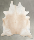 Beige XX-Large Brazilian Cowhide Rug 8'6"H x 7'1"W #A53699 by Hudson Hides
