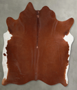 Brown and White Regular X-Large Brazilian Cowhide Rug 6'4"H x 6'8"W #A53700 by Hudson Hides