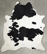 Black and White XX-Large Brazilian Cowhide Rug 8'4"H x 6'6"W #A53702 by Hudson Hides