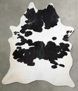 Black and White XX-Large Brazilian Cowhide Rug 8'9"H x 6'9"W #A53708 by Hudson Hides