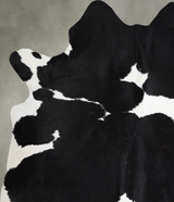 Black and White XX-Large Brazilian Cowhide Rug 8'1"H x 6'4"W #A53714 by Hudson Hides