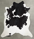 Black and White X-Large Brazilian Cowhide Rug 6'11"H x 6'10"W #A53717 by Hudson Hides
