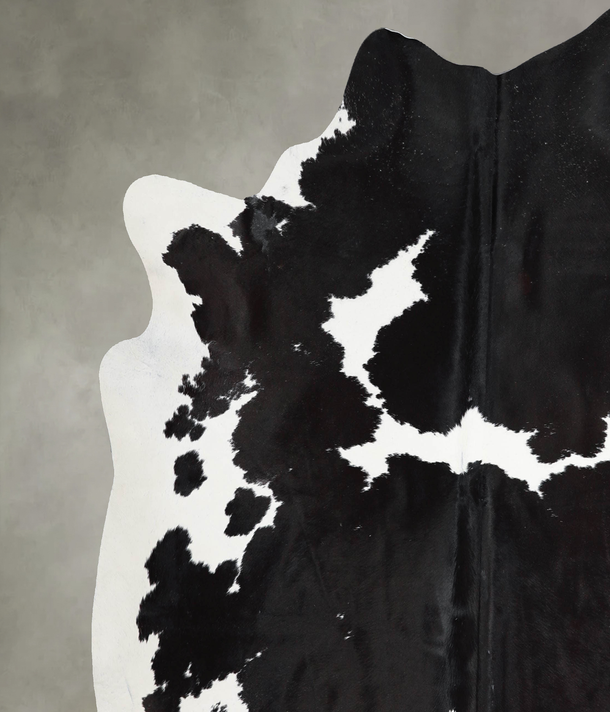 Black and White X-Large Brazilian Cowhide Rug 6'11"H x 6'10"W #A53717 by Hudson Hides