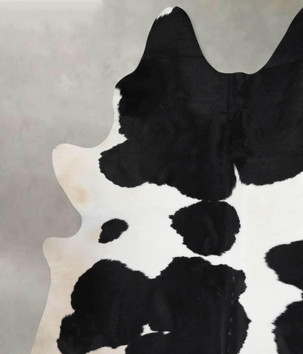 Black and White XX-Large Brazilian Cowhide Rug 7'9"H x 7'1"W #A53722 by Hudson Hides
