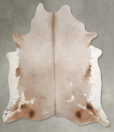 Taupe X-Large Brazilian Cowhide Rug 7'4"H x 6'8"W #A53729 by Hudson Hides
