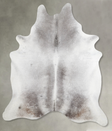 Medium Grey XX-Large Brazilian Cowhide Rug 8'0"H x 6'11"W #A53730 by Hudson Hides