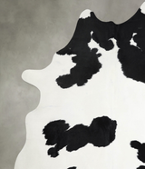 Black and White XX-Large Brazilian Cowhide Rug 8'6"H x 6'11"W #A53732 by Hudson Hides