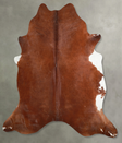 Solid Brown XX-Large Brazilian Cowhide Rug 8'1"H x 7'5"W #A53765 by Hudson Hides