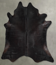 Solid Black XX-Large Brazilian Cowhide Rug 7'6"H x 7'1"W #A53767 by Hudson Hides