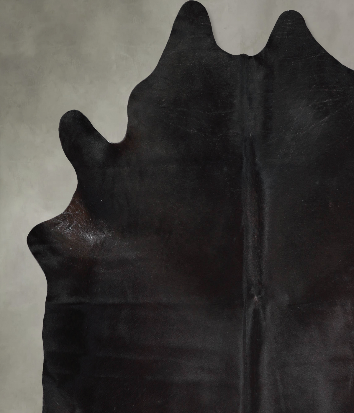 Solid Black XX-Large Brazilian Cowhide Rug 7'6"H x 7'1"W #A53767 by Hudson Hides