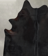 Solid Black X-Large Brazilian Cowhide Rug 7'7"H x 6'5"W #A53769 by Hudson Hides