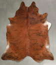 Medium Brindle XX-Large Brazilian Cowhide Rug 7'10"H x 7'2"W #A53771 by Hudson Hides