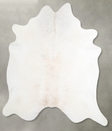 Ivory with Beige XX-Large Brazilian Cowhide Rug 7'8"H x 7'0"W #A53772 by Hudson Hides