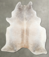 Grey with Beige XX-Large Brazilian Cowhide Rug 8'5"H x 6'10"W #A53775 by Hudson Hides