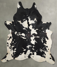 Black and White XX-Large Brazilian Cowhide Rug 9'0"H x 7'4"W #A53779 by Hudson Hides
