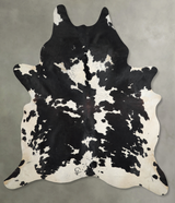 Black and White XX-Large Brazilian Cowhide Rug 9'0"H x 7'4"W #A53779 by Hudson Hides