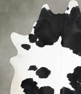Black and White XX-Large Brazilian Cowhide Rug 8'6"H x 7'1"W #A53781 by Hudson Hides