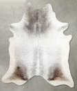 Medium Grey XX-Large Brazilian Cowhide Rug 7'9"H x 6'9"W #A53784 by Hudson Hides