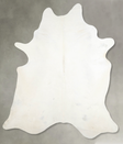 Solid White XX-Large Brazilian Cowhide Rug 8'9"H x 7'1"W #A53788 by Hudson Hides