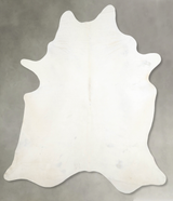 Solid White XX-Large Brazilian Cowhide Rug 8'9"H x 7'1"W #A53788 by Hudson Hides
