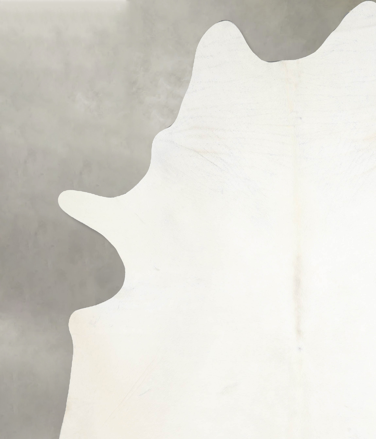 Solid White XX-Large Brazilian Cowhide Rug 8'9"H x 7'1"W #A53788 by Hudson Hides