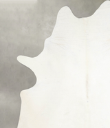 Solid White XX-Large Brazilian Cowhide Rug 8'9"H x 7'1"W #A53788 by Hudson Hides
