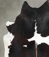 Chocolate and White XX-Large Brazilian Cowhide Rug 7'9"H x 7'2"W #A53791 by Hudson Hides