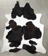 Black and White XX-Large Brazilian Cowhide Rug 9'1"H x 7'4"W #A53794 by Hudson Hides
