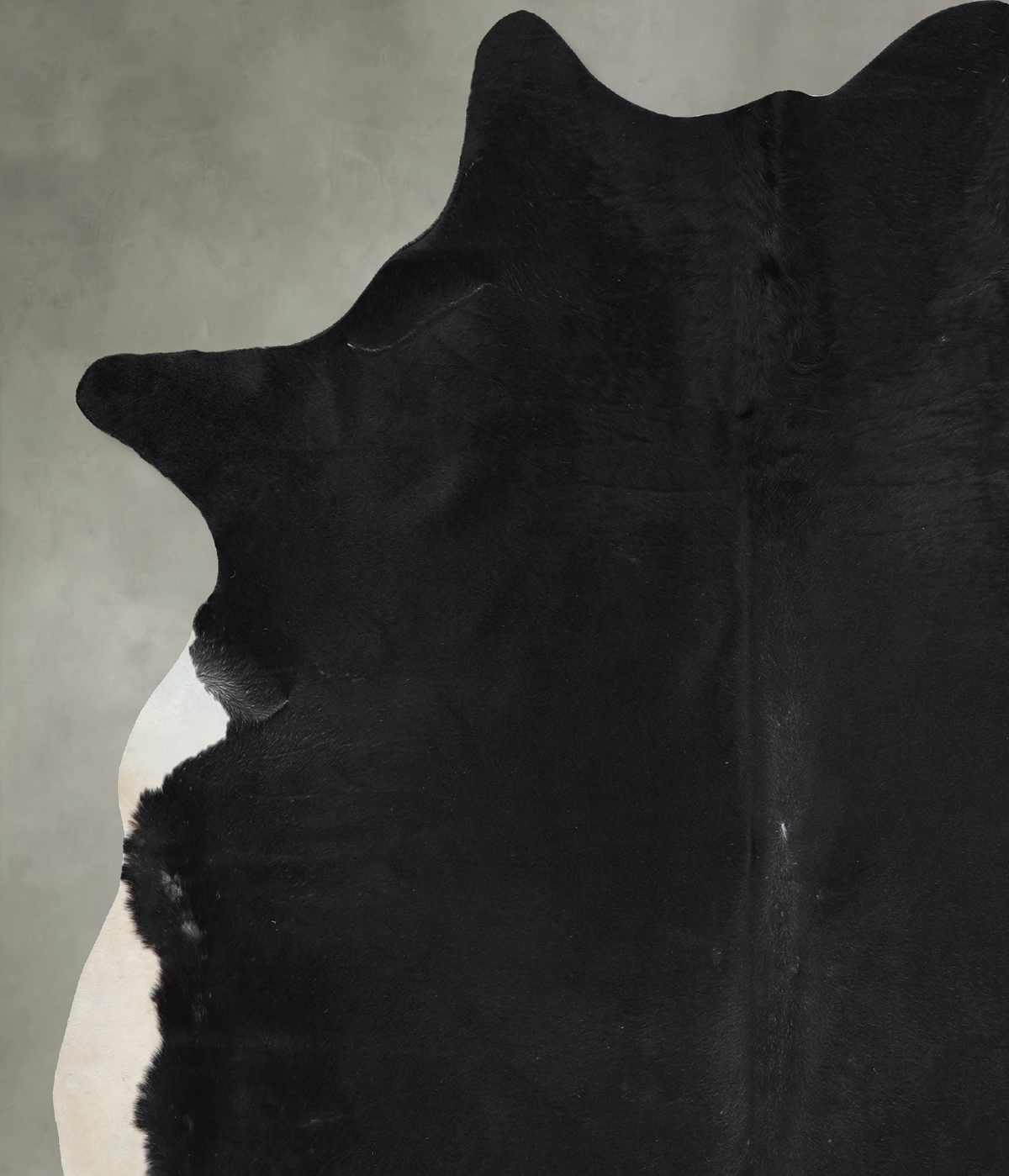 Solid Black X-Large Brazilian Cowhide Rug 7'4"H x 6'5"W #A53797 by Hudson Hides