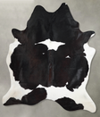 Black and White XX-Large Brazilian Cowhide Rug 9'0"H x 7'2"W #A53815 by Hudson Hides