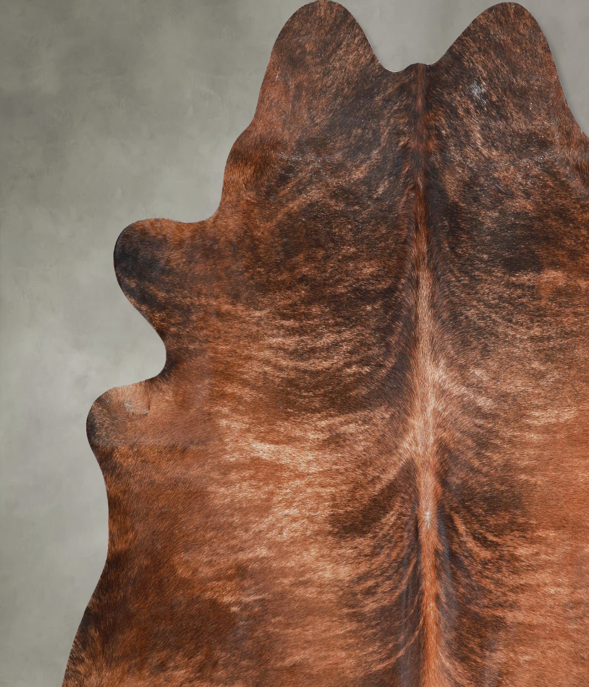Dark Brindle X-Large Brazilian Cowhide Rug 6'9"H x 7'1"W #A53818 by Hudson Hides