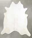 Ivory with Beige XX-Large Brazilian Cowhide Rug 7'7"H x 7'4"W #A53821 by Hudson Hides