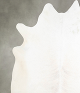 Ivory with Beige XX-Large Brazilian Cowhide Rug 7'7"H x 7'4"W #A53821 by Hudson Hides