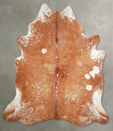 Salt and Pepper Brown XX-Large Brazilian Cowhide Rug 8'0"H x 7'8"W #A53822 by Hudson Hides