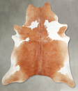Beige XX-Large Brazilian Cowhide Rug 7'6"H x 6'9"W #A53826 by Hudson Hides