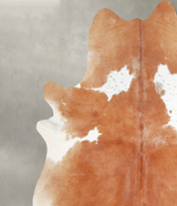Beige XX-Large Brazilian Cowhide Rug 7'6"H x 6'9"W #A53826 by Hudson Hides