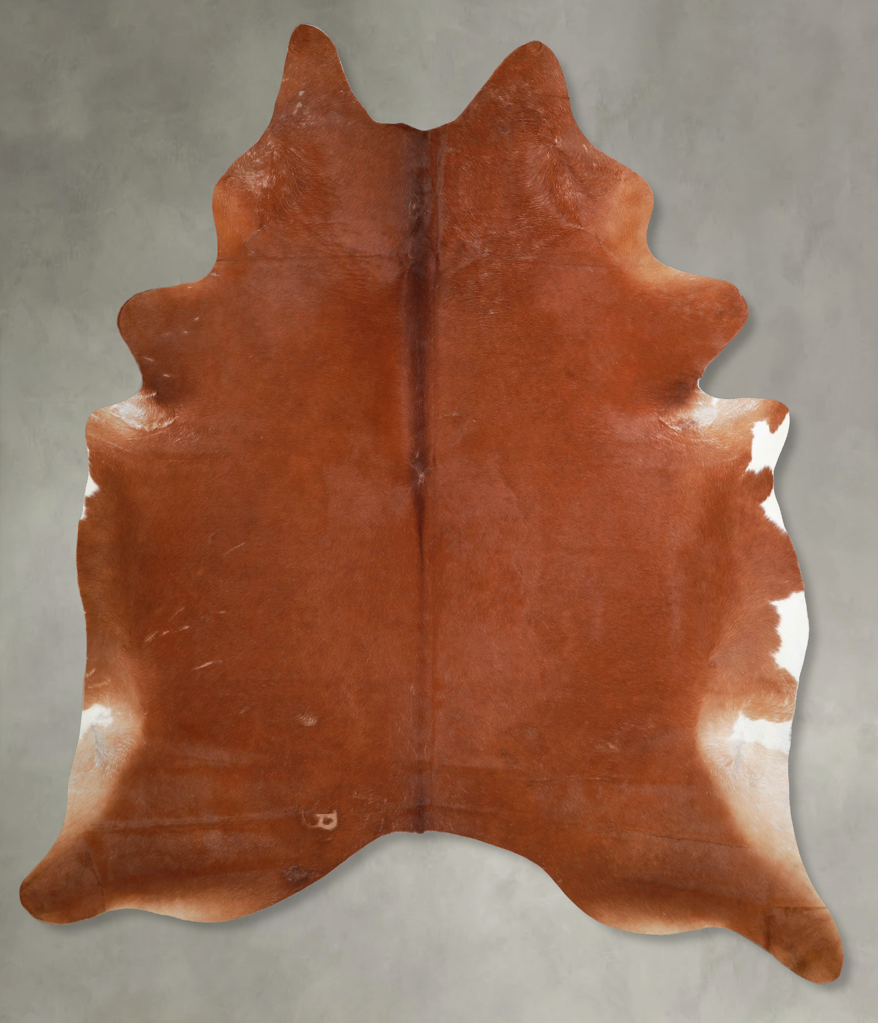 Solid Brown Cowhide Rug #A53827