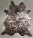 Grey Brindle XX-Large Brazilian Cowhide Rug 8'4"H x 7'4"W #A53829 by Hudson Hides
