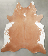 Brown and White Regular X-Large Brazilian Cowhide Rug 7'7"H x 6'6"W #A53830 by Hudson Hides