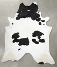 Black and White XX-Large Brazilian Cowhide Rug 8'6"H x 7'2"W #A53831 by Hudson Hides