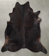 Chocolate X-Large Brazilian Cowhide Rug 7'1"H x 6'11"W #A53836 by Hudson Hides