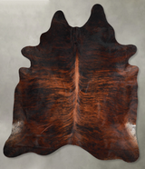 Dark Brindle XX-Large Brazilian Cowhide Rug 7'10"H x 6'9"W #A53837 by Hudson Hides