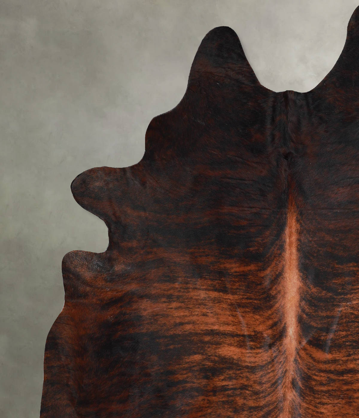 Dark Brindle XX-Large Brazilian Cowhide Rug 7'10"H x 6'9"W #A53837 by Hudson Hides