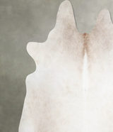 Ivory with Beige XX-Large Brazilian Cowhide Rug 8'6"H x 8'1"W #A53842 by Hudson Hides