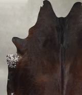 Chocolate XX-Large Brazilian Cowhide Rug 8'8"H x 7'4"W #A53845 by Hudson Hides
